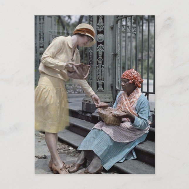 Postal Praline Sales Jackson Square French Quarter 1920 (Anverso)