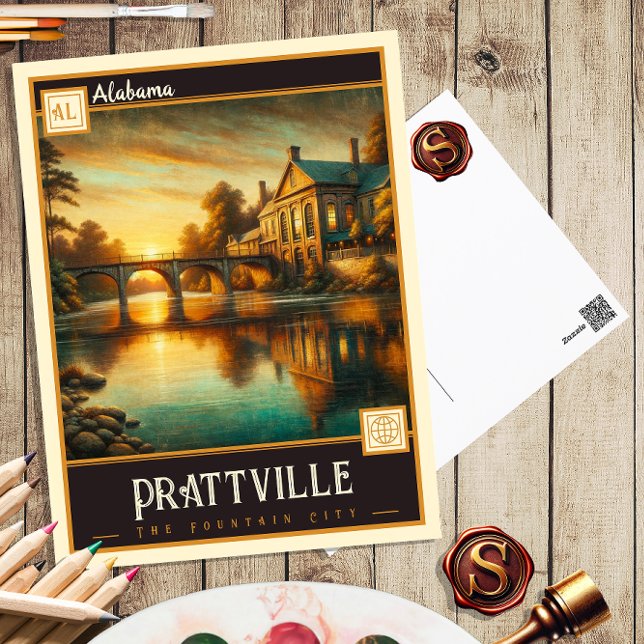 Postal Prattville, Alabama | Vintage (Subido por el creador)
