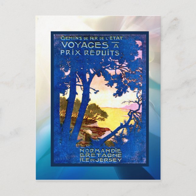 Postal Precios reducidos, Normandía, Bretaña, Jersey (Anverso)