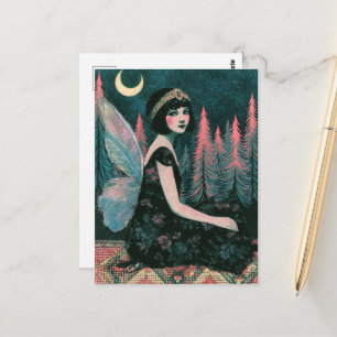 Postal Preciosa Hada Vintage 