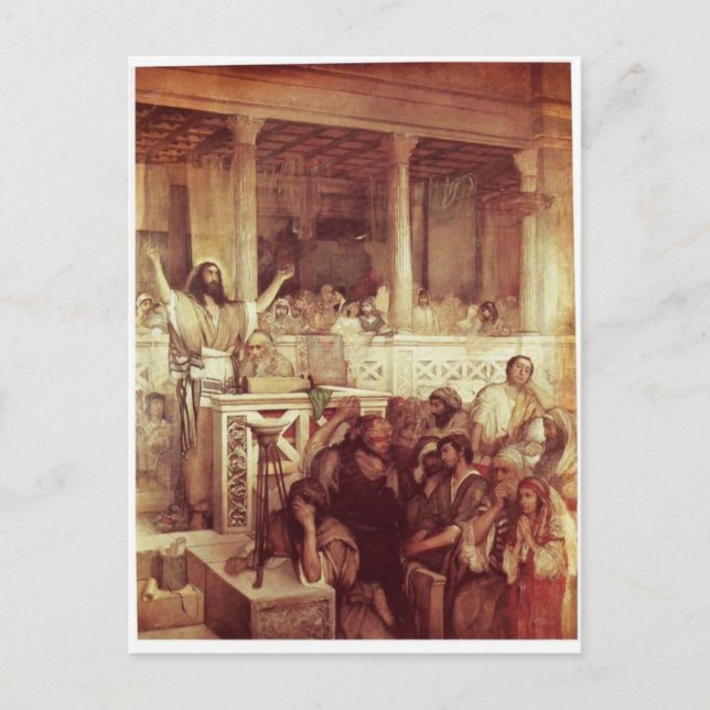 Postal Predicación de Cristo en Capernaum c. 1878-79 (Anverso)