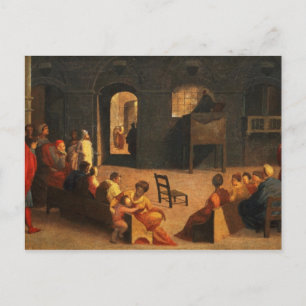 Postal Predicación de San Bernardino de Siena