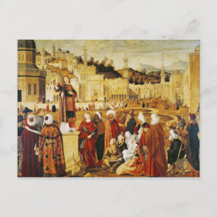 Postal Predicación de San Esteban