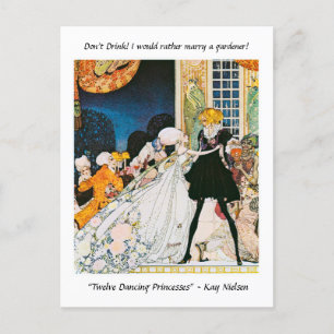 Postal ¡Prefiero casarme con un jardinero! Kay Nielsen Po