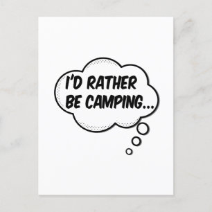 Postal Prefiero estar acampando