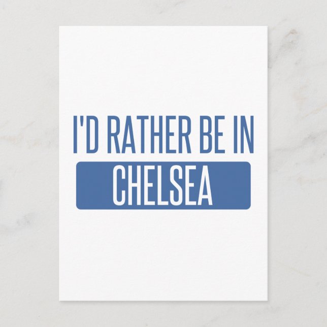 Postal Prefiero estar en Chelsea (Anverso)