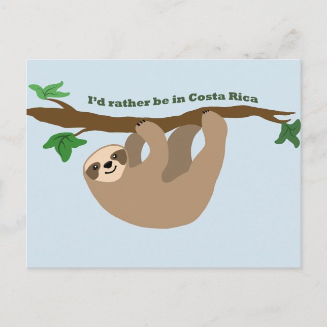 Postal Prefiero estar en Costa Rica (Anverso)