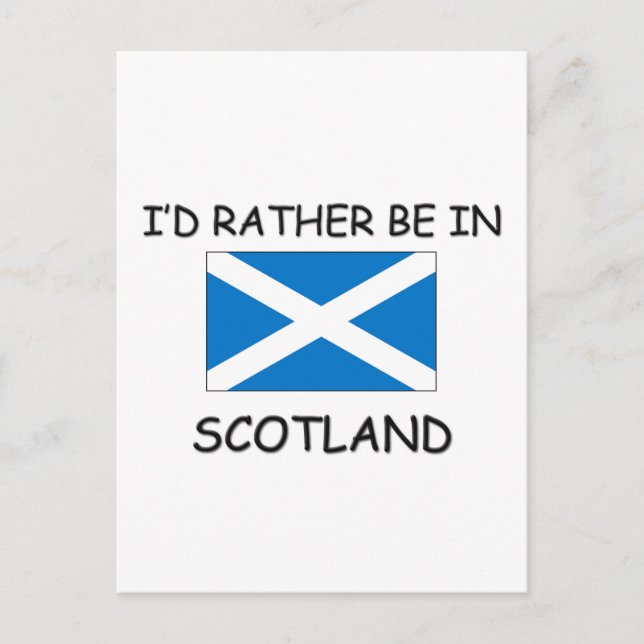Postal Prefiero estar en Escocia (Anverso)