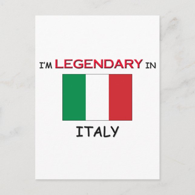 Postal Prefiero estar en ITALIA (Anverso)