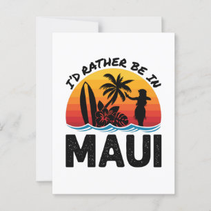 Postal Prefiero estar en Maui Hawaii