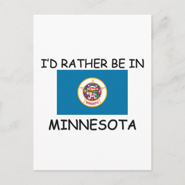 Postal Prefiero estar en Minnesota (Anverso)