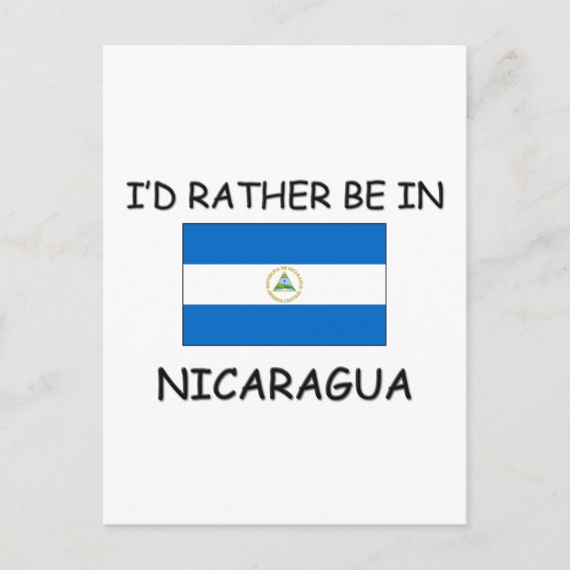Postal Prefiero estar en Nicaragua (Anverso)