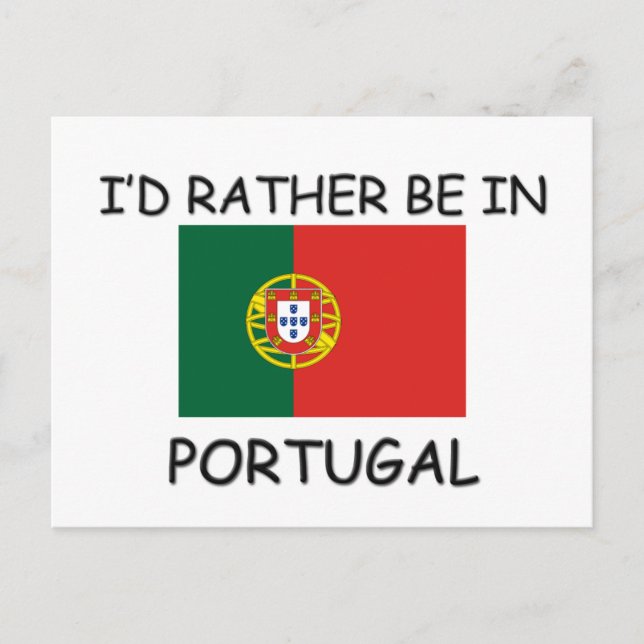 Postal Prefiero estar en Portugal (Anverso)