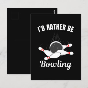 Postal Prefiero ir a jugar bolos