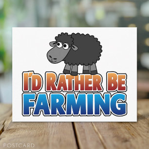 Postal ¡Prefiero ser agricultor! (Agricultura virtual)