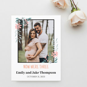 Postal Pregnancy Announcement   Baby Card 