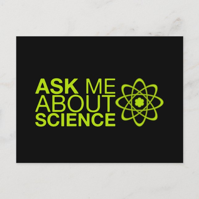 Postal Pregúntame sobre ciencia (Anverso)