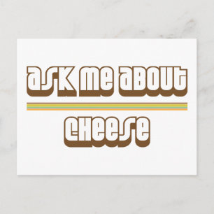 Postal Pregúntame sobre el queso