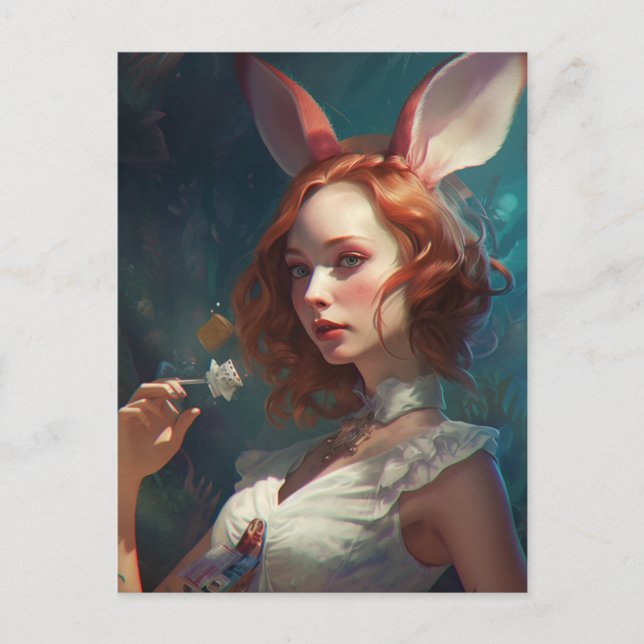 Postal Preguntar a Alice (Anverso)