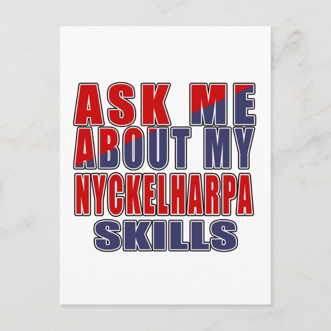 POSTAL PREGUNTARME SOBRE NYCKELHARPA SMUSIC (Anverso)