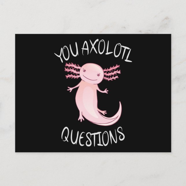 Postal Preguntas axolotl (Anverso)