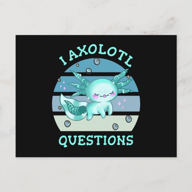 Postal Preguntas axolotl (Anverso)