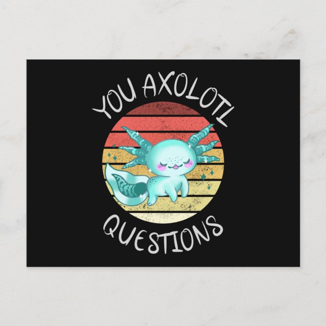 Postal Preguntas axolotl (Anverso)