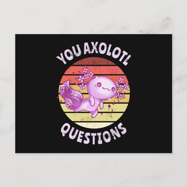 Postal Preguntas axolotl (Anverso)