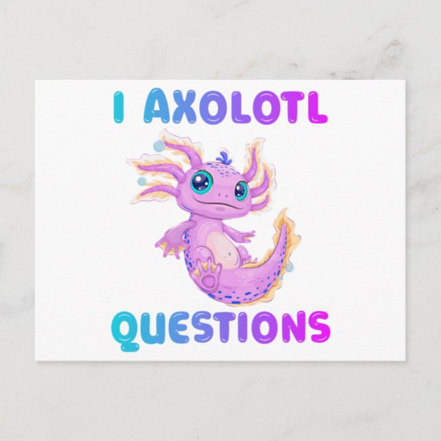 Postal preguntas de i axlotl Classic (Anverso)