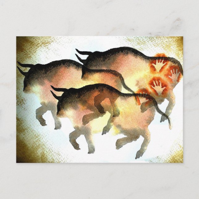 Postal Prehistórico (Anverso)
