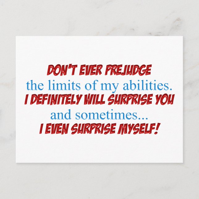 Postal Prejuzgar (Anverso)