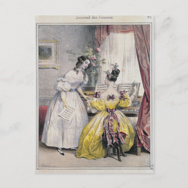 Postal Prelude, de 'Journal des Femmes', 1830-48 (Anverso)