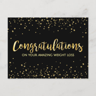 Postal Premio a la pérdida de peso de la felicitación de 