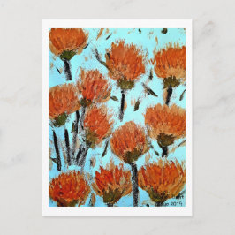 Postal Premium Wrapped Canvas (Gloss) Dianthus