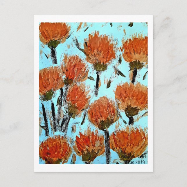 Postal Premium Wrapped Canvas (Gloss) Dianthus (Anverso)