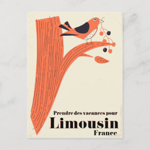 Postal Prendre des vacances pour Limousin France .