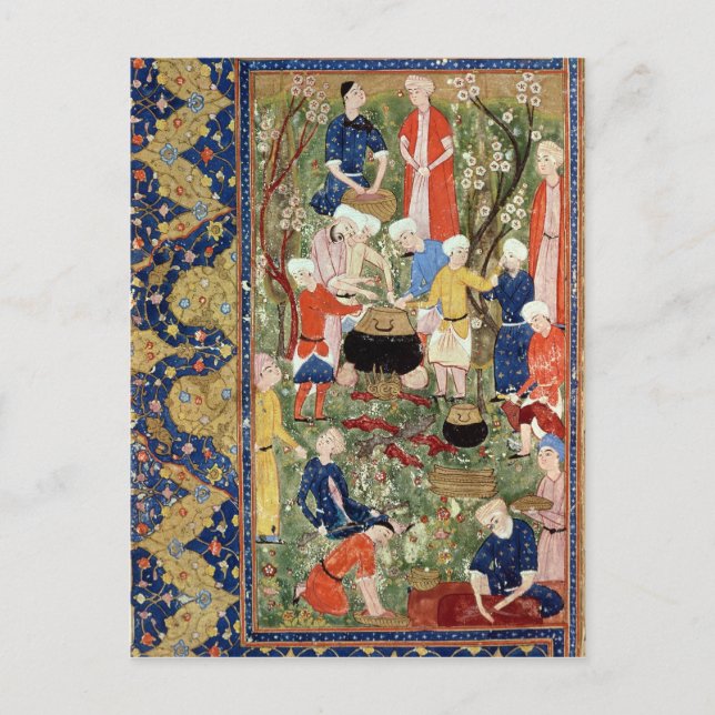 Postal Preparación de una comida (Anverso)