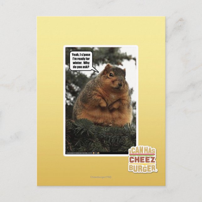 Postal Preparado para el invierno (Anverso)