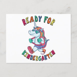 Postal Preparado para el jardín de infancia