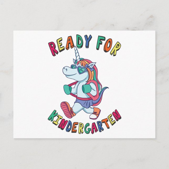 Postal Preparado para el jardín de infancia (Anverso)