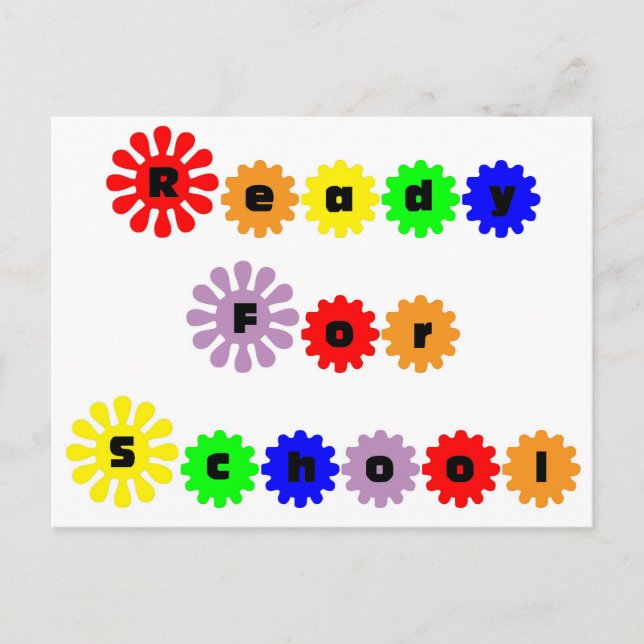 Postal Preparado para la escuela (Anverso)