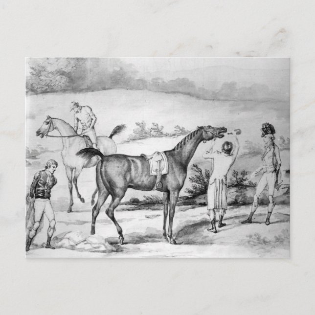 Postal Preparándose para una carrera (Anverso)