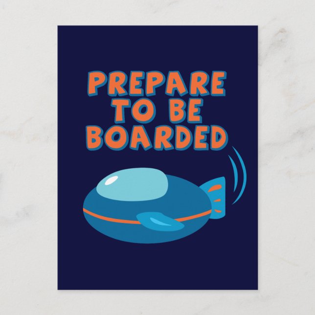 Postal Prepararse para ser abordado (Anverso)