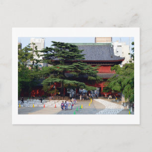 Postal Preparativos de Tanabata, Zojo-ji: Tokio