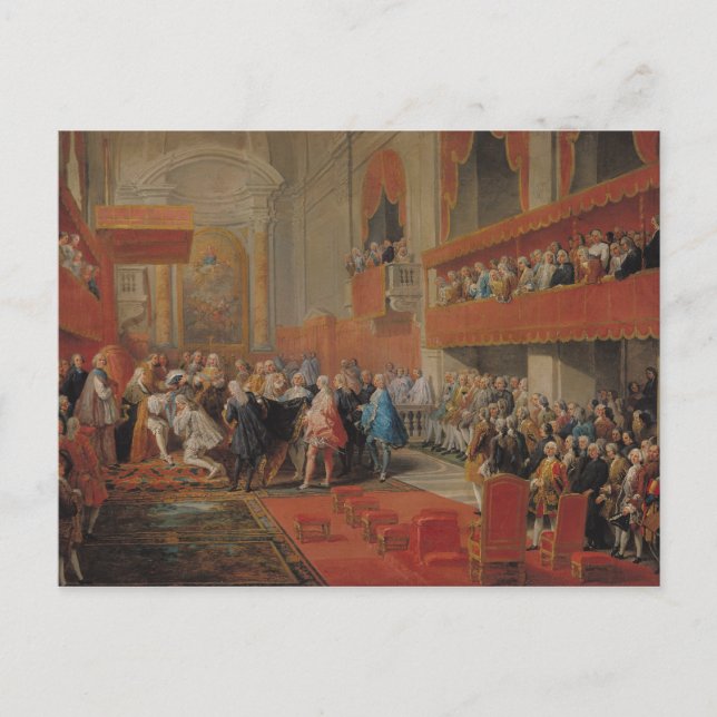 Postal Presentación del Orden del Espíritu Santo al Prínc (Anverso)