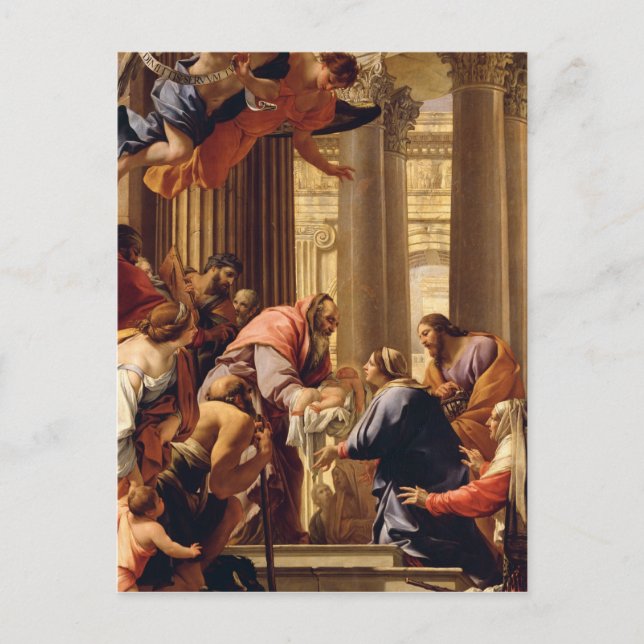 Postal Presentación en el Templo (Anverso)