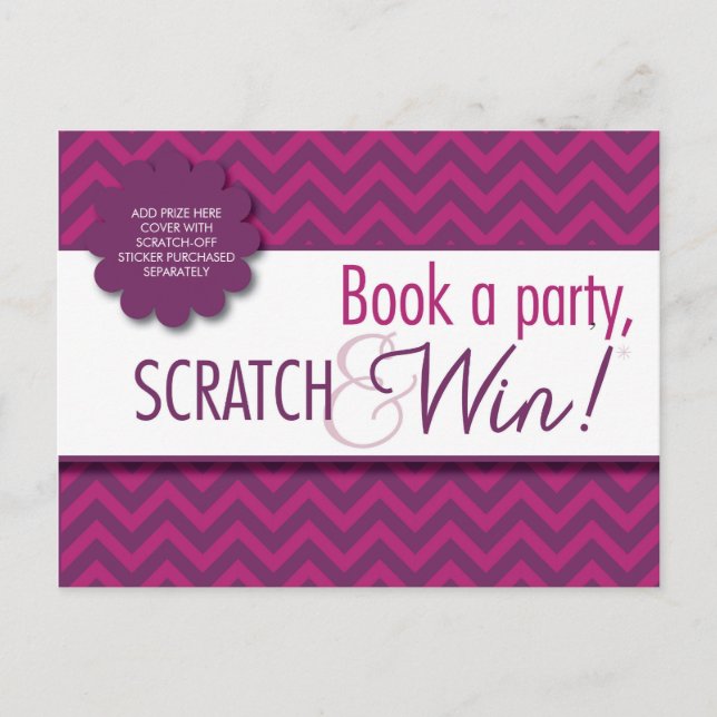 Postal Presentadora Scratcher/postal de las instrucciones (Anverso)