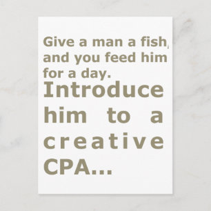 Postal Presentarle a un CPA creativo