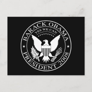 Postal presidencial de Barack Obama para el 2008