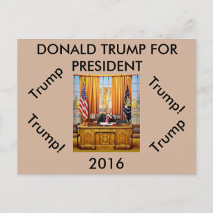 Postal presidencial de Donald Trump